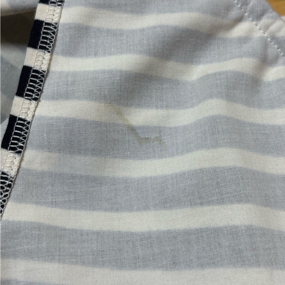 NWT (FLAWED) J. Crew One-Shoulder Ruffle Horizontal‎ Striped Top Size X-Small - Picture 9 of 11